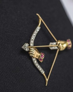 🏹 Ram Bana Brooch – Ethnic Kurta Pin for Boys by Tiny Pattu